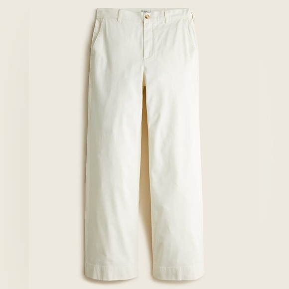 J. Crew Wide leg chino pants BF501 27 Tall 27T Navy Blue - Picture 1 of 5